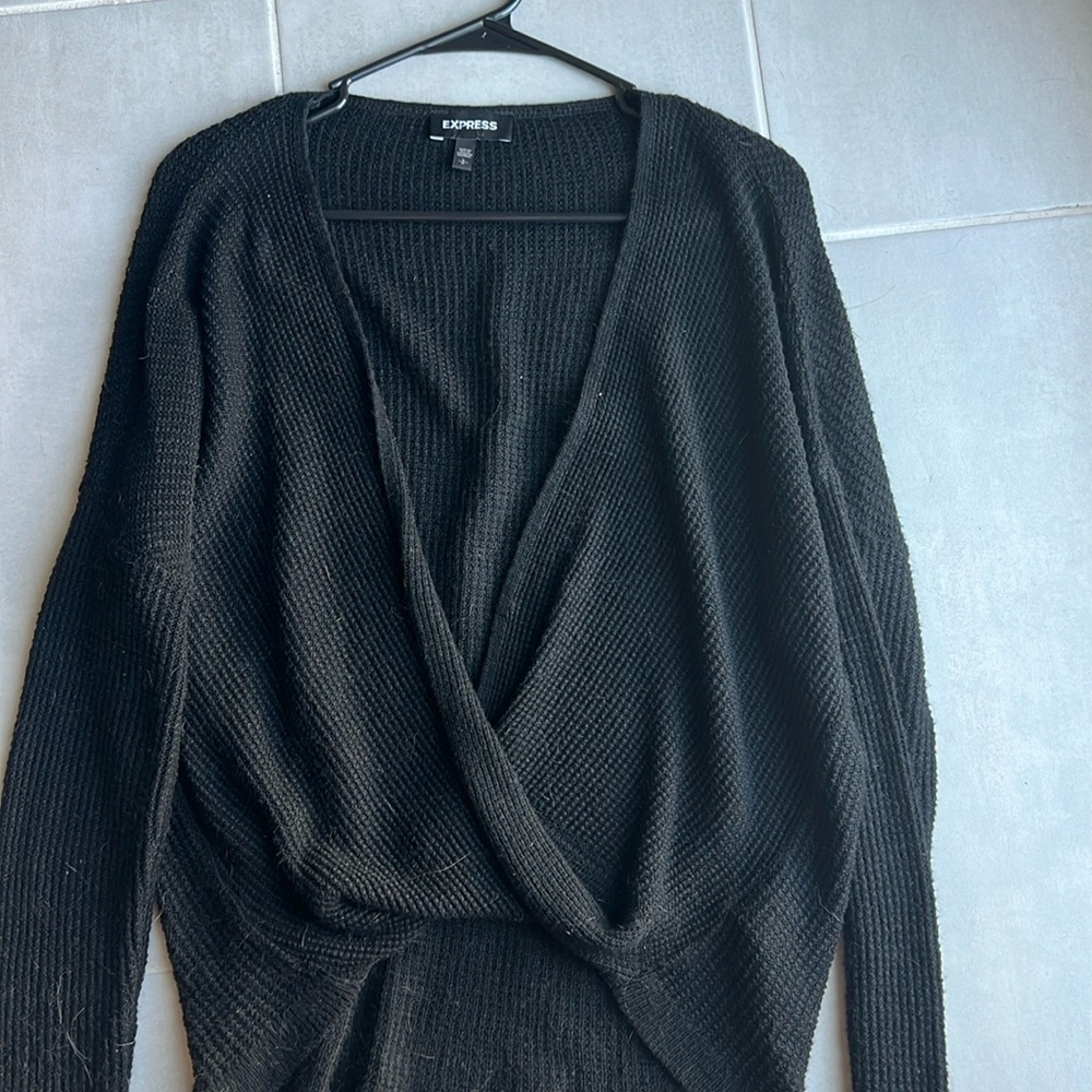 Express size small wrap sweater
